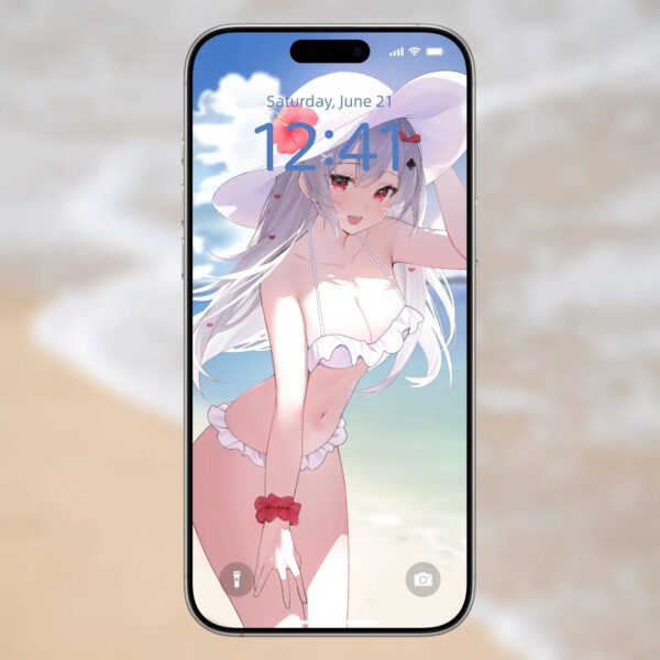 Beach-Date-Wallpaper "Beach Date" Mobile Wallpaper