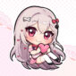 Heart Club Mascot Acrylic Keychain